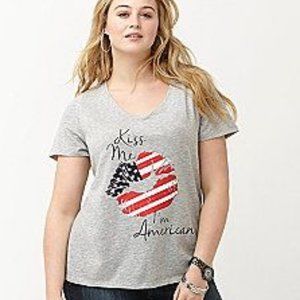 Lane Bryant American Holiday 4th of July T-Shirt
